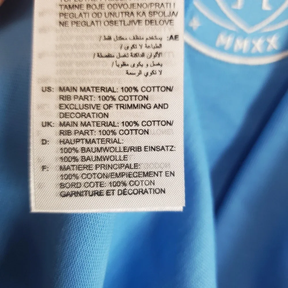 Nike OG Mens T-Shirt Medium Blue Cotton Crew‎ Neck Short Sleeve Inter Miami CF